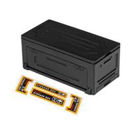 ZEPFJHE Caja de almacenamiento de exhibición de escena de camping de aventura para coche de escalada a escala 1/10 1/8, simulación detallada y resistente a los impactos, caja de almacenamiento de