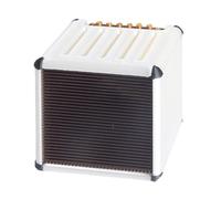 ZEPFJHE Caja de almacenamiento de púas de guitarra artística, soporte duradero para púas de guitarra para almacenamiento y viajes, caja para profesores de música, White