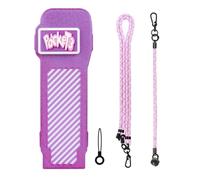 ZEPFJHE Caja de almacenamiento rígida para bolsillo 3 cámaras, funda protectora portátil de transporte, accesorios extendidos, carcasa protectora, Color morado