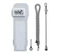 ZEPFJHE Caja de almacenamiento rígida para bolsillo 3 cámaras, funda protectora portátil de transporte, accesorios extendidos, carcasa protectora, Color gris