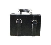 ZEPFJHE Caja de madera en miniatura a escala 1/12, diseño desmontable, exhibición de manualidades, coleccionable, decoración del hogar, madera, metal, poliuretano