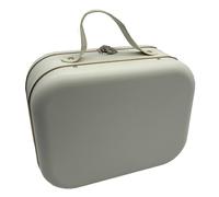 ZEPFJHE Caja organizadora de lata multiusos con tapa con cerradura y mango ergonómico, contenedor de almacenamiento de hojalata para un fácil transporte, almacenamiento de metal antiguo con asa