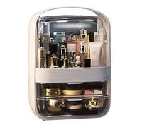 ZEPFJHE Caja organizadora de maquillaje delicada para niñas, mujeres, estudiantes universitarios, almacenamiento en el hogar