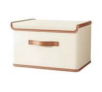 ZEPFJHE Caja organizadora de tela Oxford con funda para ropa de temporada, mantas, almacenamiento para el hogar, ahorro de espacio, plegable, caja de almacenamiento