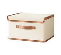 ZEPFJHE Caja organizadora de tela Oxford con funda para ropa de temporada, mantas, almacenamiento para el hogar, ahorro de espacio, plegable, caja de almacenamiento