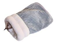 ZEPFJHE Cama de retiro cálida para mascotas de interior, saco de dormir acolchado de invierno, nido de descanso para mascotas, para acurrucarse y dormir 360 grados, suministro de nido cálido para