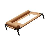 ZEPFJHE Cama elevada para mascotas con almohada, diseño resistente a las mordidas, transpirable, lavable, para perros, hamaca para uso en interiores y exteriores, con funda extraíble y lavable