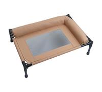 ZEPFJHE Cama elevada para perros con red transpirable y almohada, diseño resistente a las mordidas, cuna lavable para perros pequeños a medianos