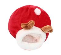 ZEPFJHE Cama para animales pequeños, para hámster, cálida para invierno, con parte inferior antideslizante, para perros pequeños, gatos y otros dormitorios de mascotas