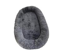 ZEPFJHE Cama para humanos y perros con cubierta desmontable, nido suave, cama gruesa de pelo largo, sofá para perro, funda desmontable