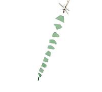 ZEPFJHE Campanas de viento de cristal de mar multicolor hechas a mano con resinas y estrellas de mar para decoración de ventanas del hogar y jardín al aire libre, decoraciones costeras, campanillas de