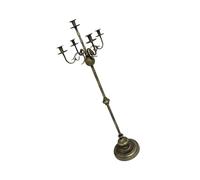 ZEPFJHE Candelabros de pie de hierro con base estable para eventos familiares y actividades al aire libre