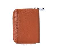 ZEPFJHE Cartera de color sólido con tarjetero, elegante funda corta de piel sintética para monedas pequeñas para cambio diario de piel sintética, carteras portátiles para mujer, Brown, Mass Beauty