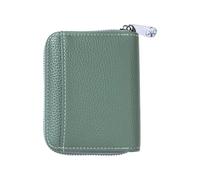 ZEPFJHE Cartera de color sólido con tarjetero, elegante funda corta de piel sintética para monedas pequeñas para cambio diario de piel sintética, carteras portátiles para mujer, Green, Mass Beauty