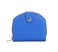 ZEPFJHE Cartera para mujer con tarjetero, monedero pequeño, elegante, color sólido, piel sintética corta, para cambio elegante, funda de tarjeta pequeña, color sólido, Blue, Mass Beauty