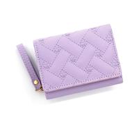 ZEPFJHE Cartera para mujer, monedero pequeño de piel sintética, bolsillo portátil, tarjetas de viaje, Lavender