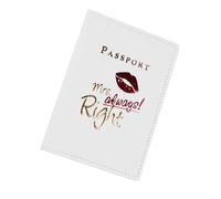 ZEPFJHE Cartera para pasaportes para libros para señor o señora, para mujeres y hombres, funda de regalo, esencial para viajes, White, Mass Beauty