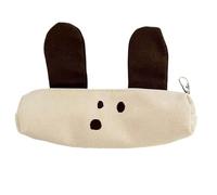 ZEPFJHE Case De Lápiz Orejas Perro Larga Boldia Gran Capacidad Bolsa Lienzo Portátil