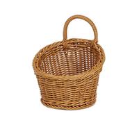 ZEPFJHE Cesta organizadora de pared multifuncional con diseño clásico tejido, fácil de usar, contenedor de polipropileno tejido para montar en la pared