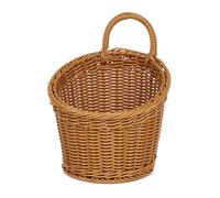 ZEPFJHE Cesta organizadora de pared multifuncional con diseño clásico tejido, fácil de usar, contenedor de polipropileno tejido para montar en la pared