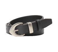 ZEPFJHE Cinturón clásico para mujer, 104 cm de longitud, correa de piel sintética, decoración para uso diario, accesorio de moda, hebillas, Negro, Talla única