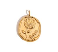 ZEPFJHE Colgante creativo para proyectos de joyería elegante, en tono dorado, adorno para diseñadores, aretes, suministros, talla única, como se describe, como se describe