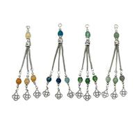 ZEPFJHE Collar con colgante de borlas elegantes de 4 piezas que muestra estilos étnicos y uso prolongado, estilo casual, elegante y resistente, talla única, como se describe, como se describe