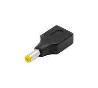 ZEPFJHE Consejo del Adaptador Potencia Computadora Portátil Cabeza Conector Femenino USB para Varios Modelos Cuaderno Y Marcas Negras