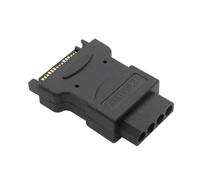 ZEPFJHE Convertidores de alimentación Plug & Play a IDE de 15 pines macho a hembra de 4 pines para una integración perfecta que ahorra espacio, adaptadores de corriente internos