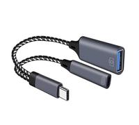 ZEPFJHE Convertidores multifunción USB a tipo C en forma de Y, concentradores de transferencia de datos para teclados, tabletas, portátiles, lector de tarjetas, adaptador USB C y transferencia de