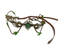 ZEPFJHE Corona de cuernos de hadas de inspiración medieval con diamantes de imitación para juegos de rol, cosplay, eventos, festivales, accesorios, corona de cuernos