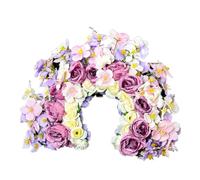 ZEPFJHE Corona de rosas para playa, guirnaldas, flores, diadema de boda, coronas para el pelo, para mujeres y niñas