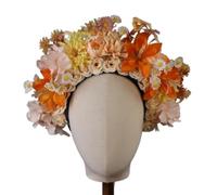 ZEPFJHE Coronas de flores de primavera, guirnaldas, diadema para novia, boda, mujer, corona de flores estimuladas, diadema para el pelo, accesorios para el pelo