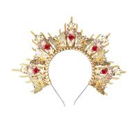 ZEPFJHE Coronas de medusas intrincadas de moda con diseños de tiaras, decoración para el cabello para Halloween y fiestas temáticas, tiaras de boda hechas a mano