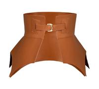 ZEPFJHE Correa de cintura con hebilla de corazón para mujer, cinturón de color con borde de volantes, abrigo a juego, cintura ancha formal, correas de cintura de piel sintética, correas de cintura