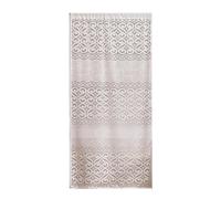 ZEPFJHE Cortinas transparentes de encaje para puerta delantera con bordado floral, diseño francés, fácil instalación, lavable, de poliéster, para ventana de cristal