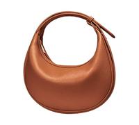 ZEPFJHE Crescents - Bolso bandolera de piel para mujer, bolso de mano con correa ajustable en las axilas, bolso de hombro con media luna, Brown, One Size