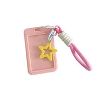 ZEPFJHE Cubiertas De Tarjetas Estrella Titulares Fotocardia Anti-perdida Estuche Crédito Manga Protectora Encantadora Protector Autobuses Encantadoras Mangas Tarjetas Autobús