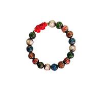 ZEPFJHE Cuentas de cristal hechas a mano con colgante de animal para la buena suerte, cuerda de mano ajustable, elegante joyería de reuniones de negocios, cuentas de cristal natural, 10mm, como se