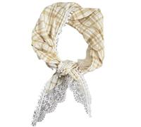 ZEPFJHE Delicada diadema de primavera para mujer, con ribete de encaje transparente, elástico para cualquier ocasión, pañuelo de encaje para mujer