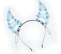 ZEPFJHE Diadema acrílica de estilo punk con diseños de dientes de animales, accesorios de cosplay, accesorios de fiesta para un aspecto moderno, diadema de moda