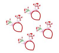 ZEPFJHE Diadema ajustable de Navidad, Papá Noel, muñeco de nieve, ciervo, accesorio elástico para el pelo para familia, adultos, niños, antideslizante, festival, tocado para niños