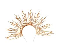 ZEPFJHE Diadema de coronas de dios del sol para mujer, accesorios de cosplay de serpiente de gorgona, tiaras barrocas de serpiente, diadema para Halloween, cosplay, corona, tiaras de disfraz