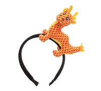 ZEPFJHE Diadema de dragón chino, accesorios creativos para la cara, tocado, fiesta, lavado, accesorios para el pelo de animales de dibujos animados