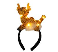 ZEPFJHE Diadema de dragón de Año Nuevo 2024 con iluminación LED, tocado para el pelo, tocado para fiestas, accesorios para el pelo de animales de dibujos animados
