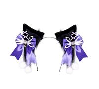 ZEPFJHE Diadema de orejas de lobo, disfraz de cola de lobo, diadema de orejas peludas, cola peluda, accesorios de cosplay para mujer, disfraz elegante de cosplay