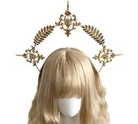 ZEPFJHE Diadema gótica virgen para mujer, accesorios para el cabello para pasarelas