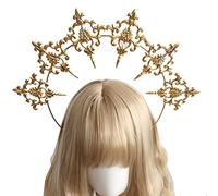 ZEPFJHE Diadema gótica virgen para mujer, accesorios para el cabello para pasarelas
