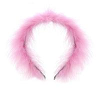 ZEPFJHE Diadema para el pelo para graduación, novia, boda, accesorios para el cabello, diadema de felpa para fiesta, diadema vintage para fotos