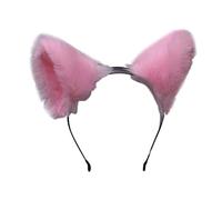 ZEPFJHE Diademas de animé para mujer, diseño de orejas de gato y gatito, adorable aro para el pelo de sirvienta, Halloween, cosplay, fiesta, diadema elegante